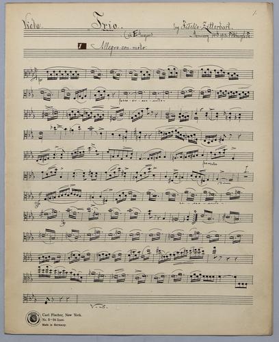 4tes Trio - Parts: Viola,