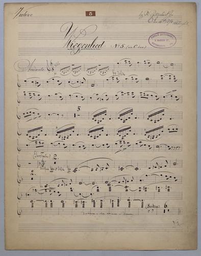 Wiegenlieder # 5 - Parts: Violin,