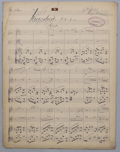 Wiegenlieder # 8 - Score,