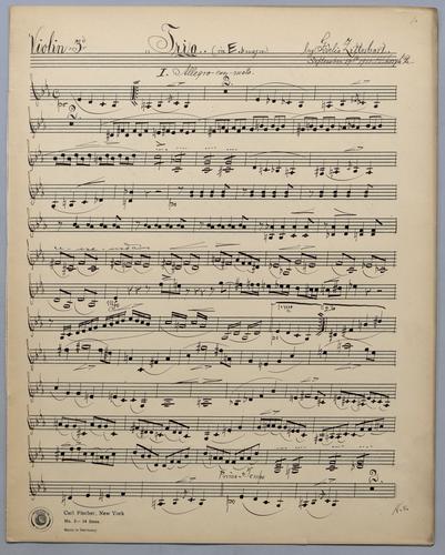 Trio for 3 Violins - Parts: Violin 3,