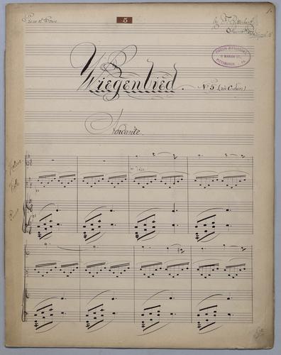 Wiegenlieder # 5 - Score,