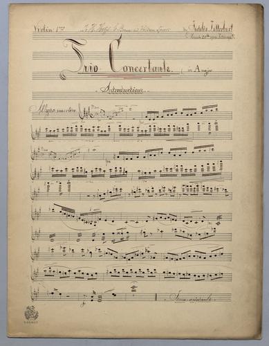 Trio Concertante - Parts: Violin 1,
