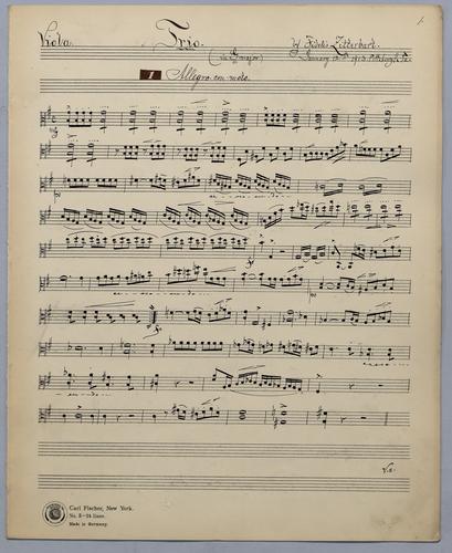 3tes Trio - Parts: Viola,