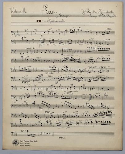 4tes Trio - Parts: Violoncello,