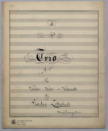 3tes Trio - Parts: Violin,