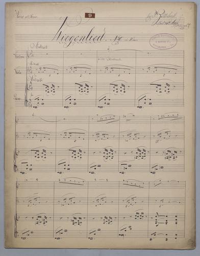 Wiegenlieder # 9 - Score,