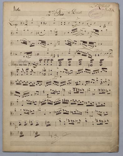 2stes Trio - Parts: Viola,