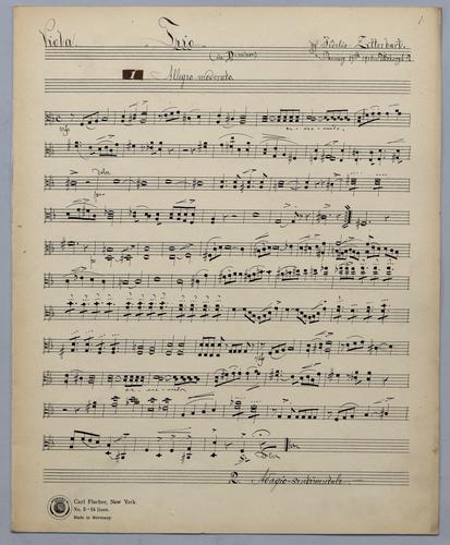 5tes Trio - Parts: Viola,