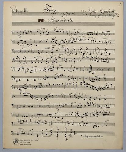 5tes Trio - Parts: Violoncello,