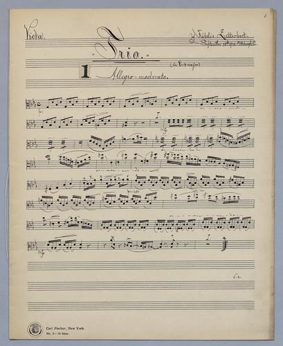 Trio : [no.] 11 - Parts: Viola,