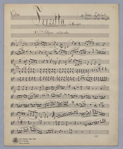 Terzetto [no.] 1 - Parts: Viola
