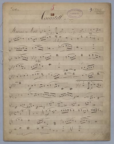 Quartett : [no.] 5 - Parts: Violin,
