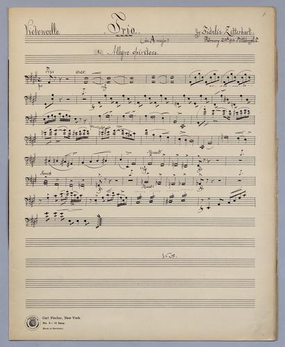 10tes Trio - Parts: Violoncello,