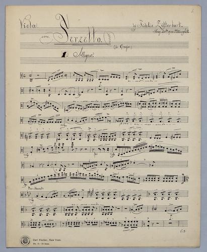 Terzetto for 2 Violins and Viola - Parts: Viola,