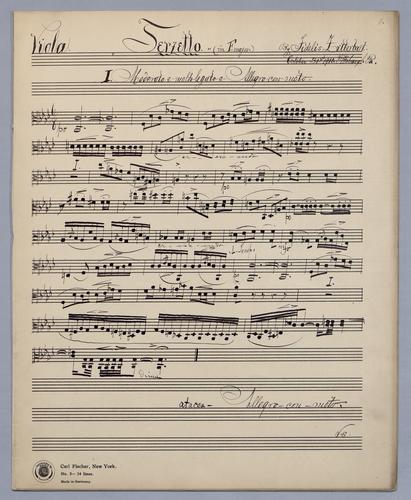 Terzetto No. 1 - Parts: Viola,