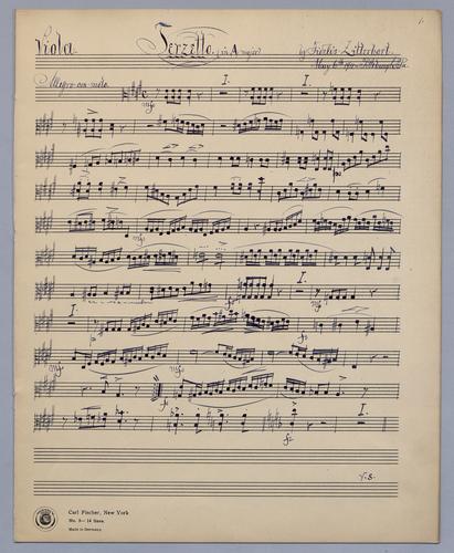 Terzetto [no.] 4 - Parts: Viola,