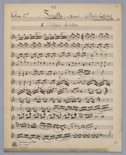 Terzetto No. 6 - Parts: Violin 2,