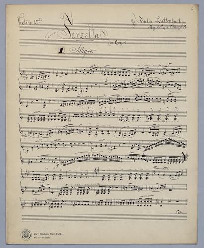 Terzetto for 2 Violins and Viola - Parts: Violin 2,
