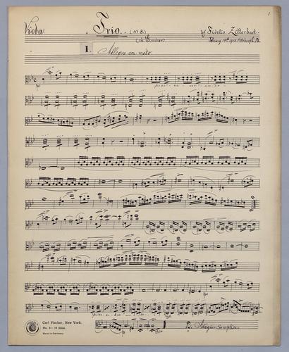 8tes Trio - Parts: Viola,