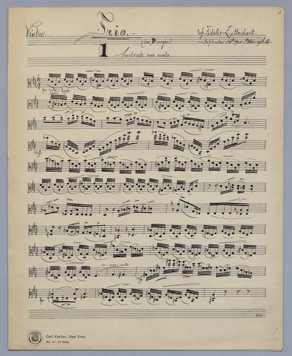 Trio : [no.] 12 - Parts: Viola,