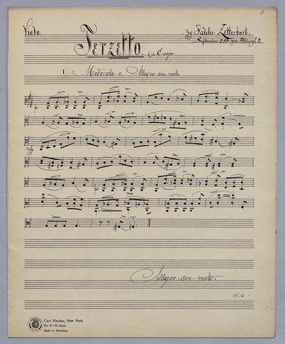 Terzetto [no.] 2 - Parts: Viola,