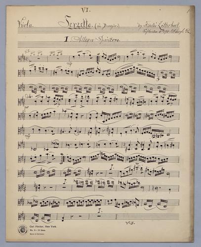 Terzetto No. 6 - Parts: Viola,