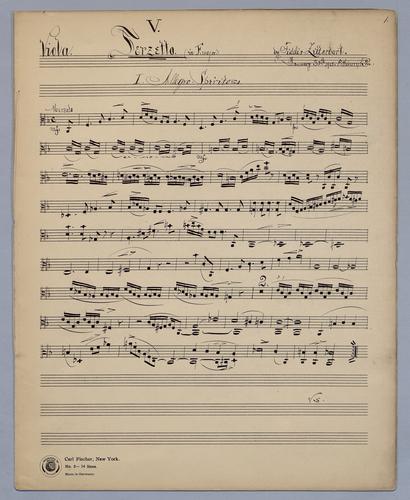 Terzetto [no.] 7 - Parts: Viola,