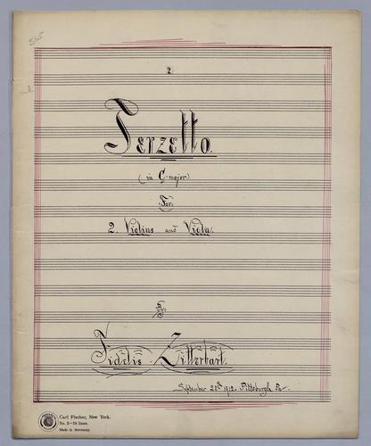 Terzetto [no.] 2 - Parts: Violin 1,