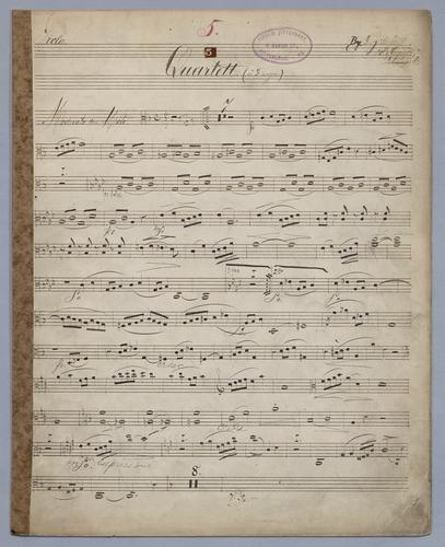 Quartett : [no.] 5 - Parts: Viola,