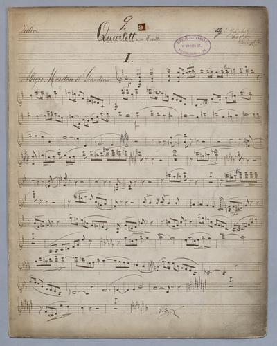 Quartett : [no.] 9 - Parts: Violine,