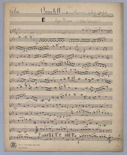 Quartett : [no.] 21 - Parts: Violin,