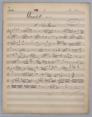 Quartett : No. 11 - Parts: Viola,