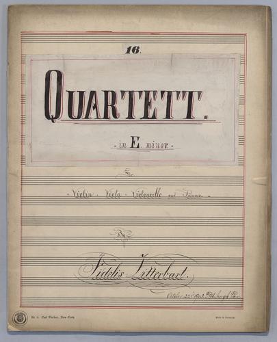 Quartett : [no.] 16 - Score,