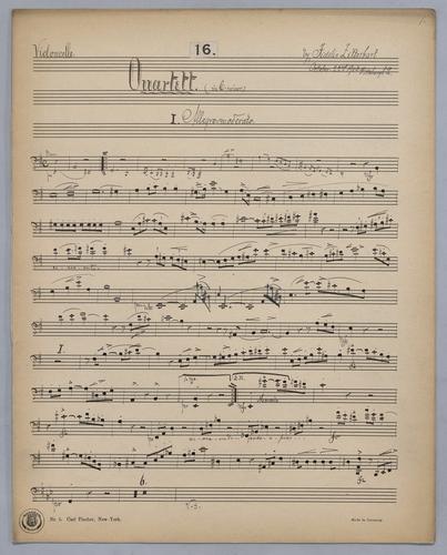 Quartett : [no.] 16 - Violoncello,