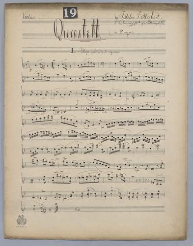 Quartett : [no.] 19 - Parts: Violin,