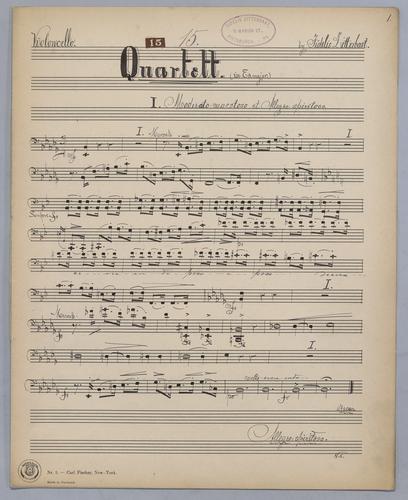 Quartett : [no.] 15 - Violoncello,