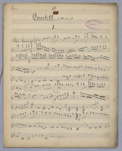 Quartett : No. 10 - Parts: Violine