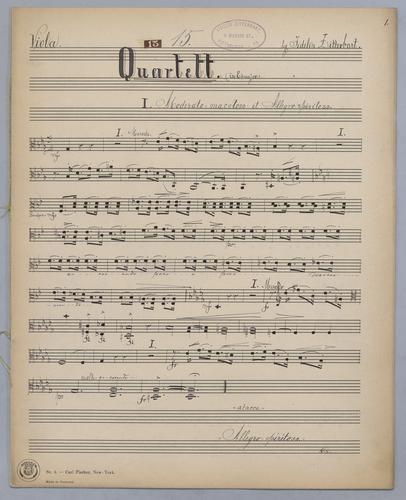 Quartett : [no.] 15 - Viola,