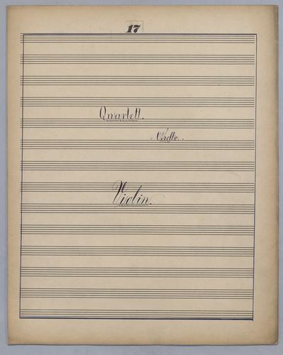 Quartett : [no.] 17 - Parts: Violin,