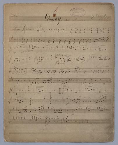 Quartett : [no.] 6 - Parts: Violin,
