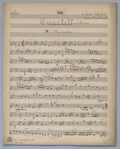 Quartett : [no.] 20 - Parts: Violin,