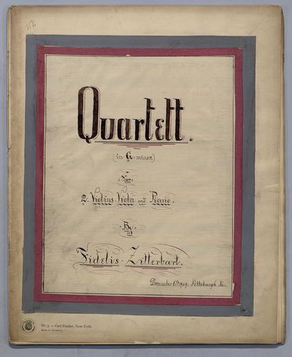 Quartett for 2 Violins, Viola and Piano - Score,