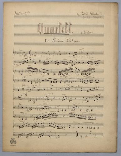 Quartett for 2 Violins, Viola and Piano - Parts: Violin 2,