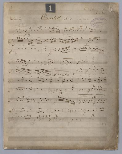 Quartett : No. 1 - Parts: Violine 1,