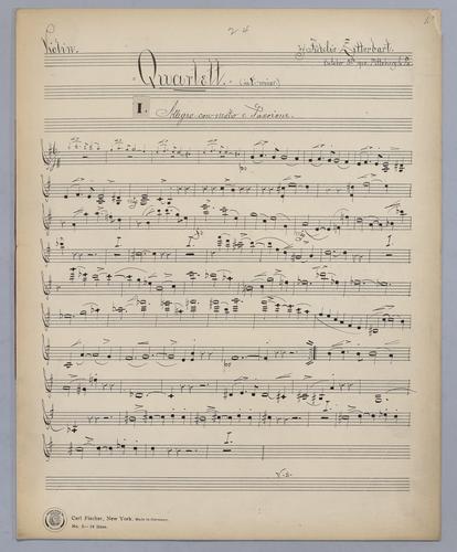 Quartett : [no.] 24 - Parts: Violin,