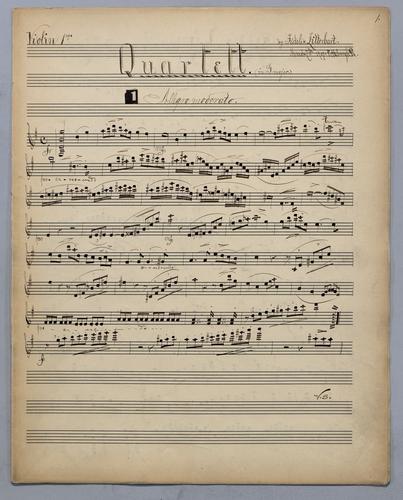 Quartett for 2 Violins, Viola and Piano - Parts: Violin 1,