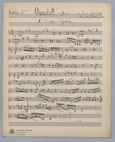Quartett for 4 Violins in D Minor - Violin 2,