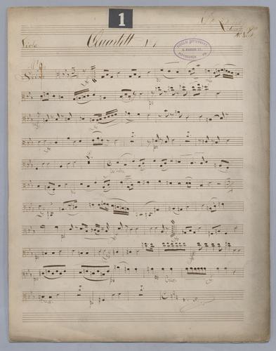 Quartett : No. 1 - Parts: Viola,