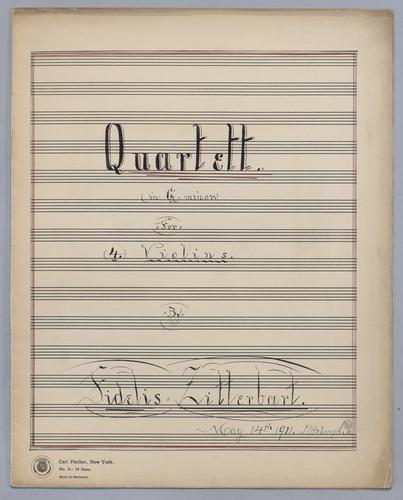 Quartett for 4 Violins in G Minor - Parts: Violin 1,