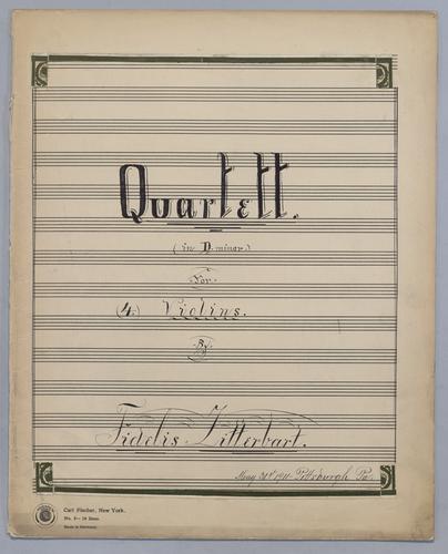 Quartett for 4 Violins in D Minor - Violin 1,